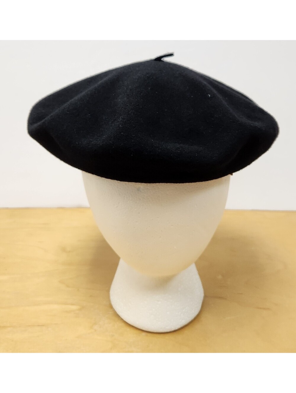 Vintage Spanish Basque Wool Beret Boina Exposicion Gran Lujo Purple Satin Lining